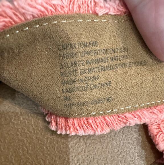 CASLON New $60 Paxton Canvas Slide Sandals in Melon or Coral Size 9M - Picture 9 of 9